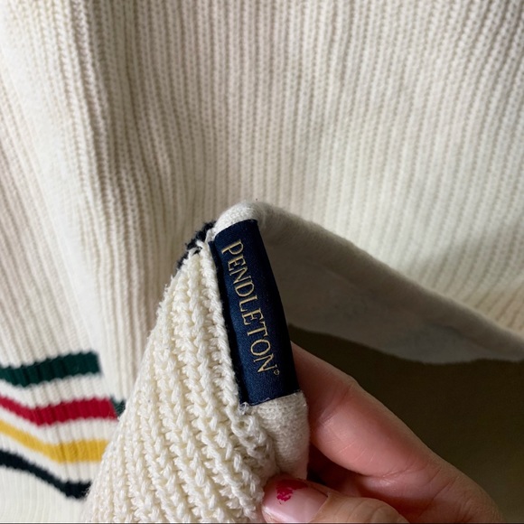 Pendleton knit Sherpa Baby blanket - Picture 5 of 10